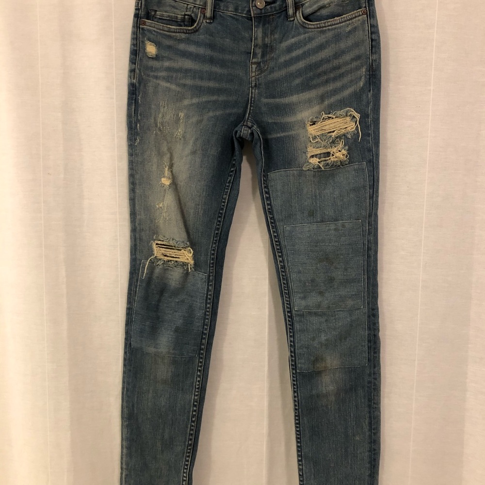 Distressed All Saints Jeans - Picture 2 of 8